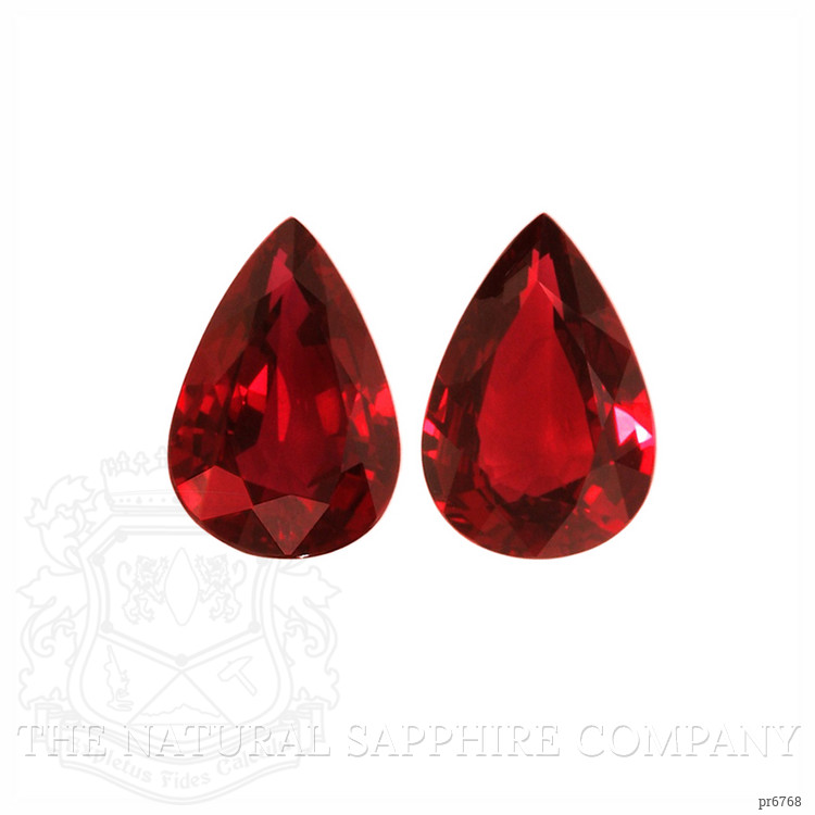 6.12 Ct.Tw. Ruby Pair from Mozambique