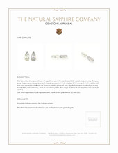 5.82 Ct.Tw.Total Carat Weight Green Sapphire Pair from Ceylon (Sri Lanka) Appraisal