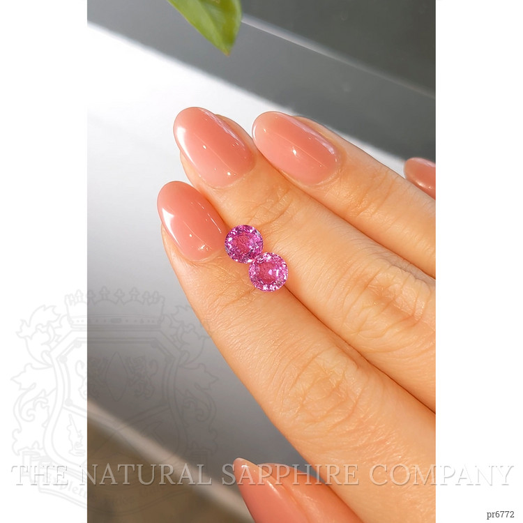 2.78 Ct.Tw. Pink Sapphire Pair from Ceylon (Sri Lanka)