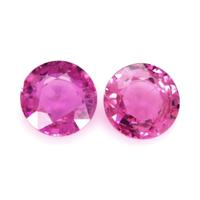 2.52&nbsp;Ct.Tw.Total Carat Weight Purplish Pink Sapphire Pair from Ceylon (Sri Lanka) Video