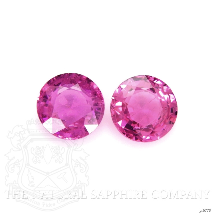 2.52 Ct.Tw. Purplish Pink Sapphire Pair from Ceylon (Sri Lanka)