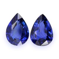 1.59&nbsp;Ct.Tw.Total Carat Weight Blue Sapphire Pair from Ceylon (Sri Lanka) Video