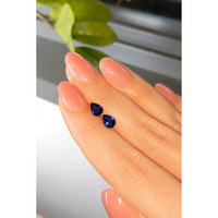 1.59&nbsp;Ct.Tw.Total Carat Weight Blue Sapphire Pair from Ceylon (Sri Lanka) Life Style