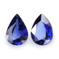 1.53&nbsp;Ct.Tw.Total Carat Weight Blue Sapphire Pair from Ceylon (Sri Lanka) Video