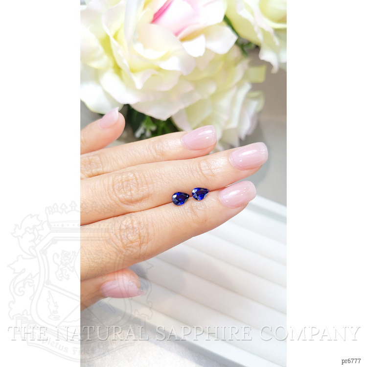 1.53 Ct.Tw. Blue Sapphire Pair from Ceylon (Sri Lanka)