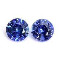 0.92&nbsp;Ct.Tw.Total Carat Weight Blue Sapphire Pair from Ceylon (Sri Lanka) Video