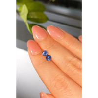 0.92&nbsp;Ct.Tw.Total Carat Weight Blue Sapphire Pair from Ceylon (Sri Lanka) Life Style