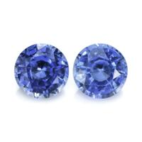 0.76&nbsp;Ct.Tw.Total Carat Weight Blue Sapphire Pair from Ceylon (Sri Lanka) Video
