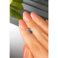 0.76&nbsp;Ct.Tw.Total Carat Weight Blue Sapphire Pair from Ceylon (Sri Lanka) Life Style