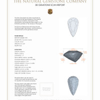 2.03 Ct.Tw.Total Carat Weight Tsavorite Garnet Pair from Madagascar 3 D Scan Report