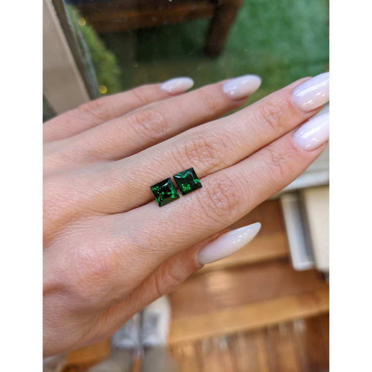 3.31 Ct.Tw. Tsavorite Garnet Pair from Tanzania