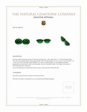 3.40 Ct.Tw.Total Carat Weight Tsavorite Garnet Pair from Tanzania Appraisal