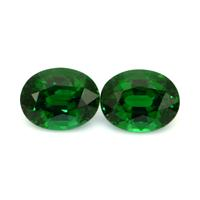 3.40 Ct.Tw.Total Carat Weight Tsavorite Garnet Pair from Tanzania Video