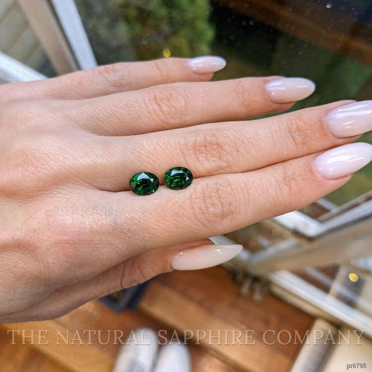 3.40 Ct.Tw. Tsavorite Garnet Pair from Tanzania
