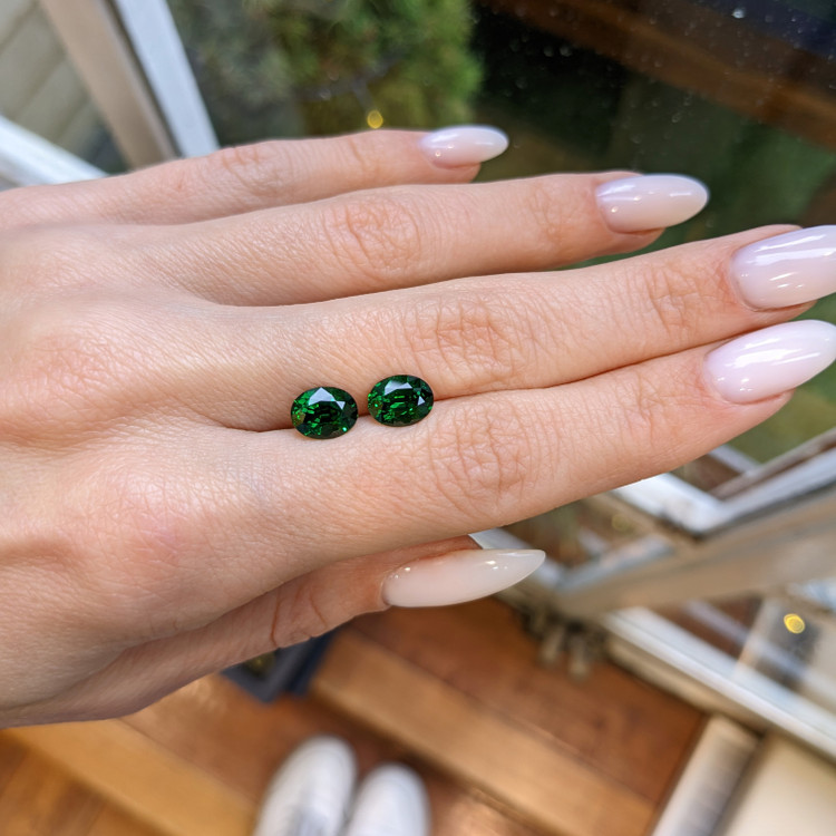3.40 Ct.Tw. Tsavorite Garnet Pair from Tanzania