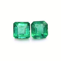 2.25 Ct.Tw.Total Carat Weight Emerald Pair from Zambia Video