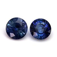 1.23&nbsp;Ct.Tw.Total Carat Weight Blue Sapphire Pair from Ceylon (Sri Lanka) Video
