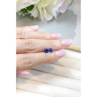 1.23&nbsp;Ct.Tw.Total Carat Weight Blue Sapphire Pair from Ceylon (Sri Lanka) Life Style