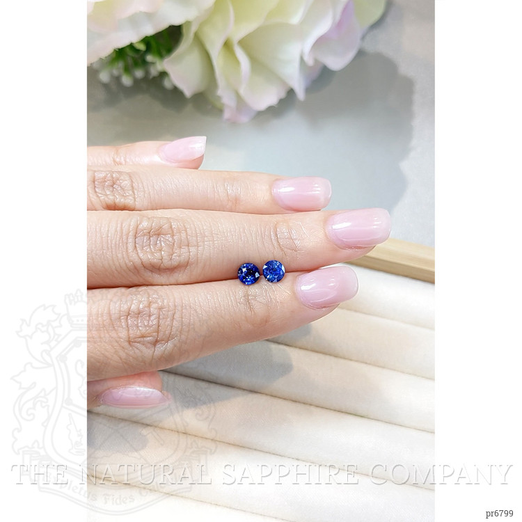 1.23 Ct.Tw. Blue Sapphire Pair from Ceylon (Sri Lanka)