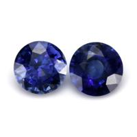 1.27&nbsp;Ct.Tw.Total Carat Weight Blue Sapphire Pair from Ceylon (Sri Lanka) Video