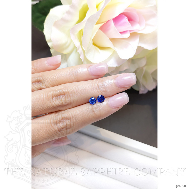 1.27 Ct.Tw. Blue Sapphire Pair from Ceylon (Sri Lanka)