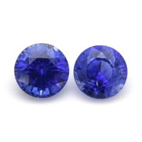 1.41&nbsp;Ct.Tw.Total Carat Weight Blue Sapphire Pair from Ceylon (Sri Lanka) Video