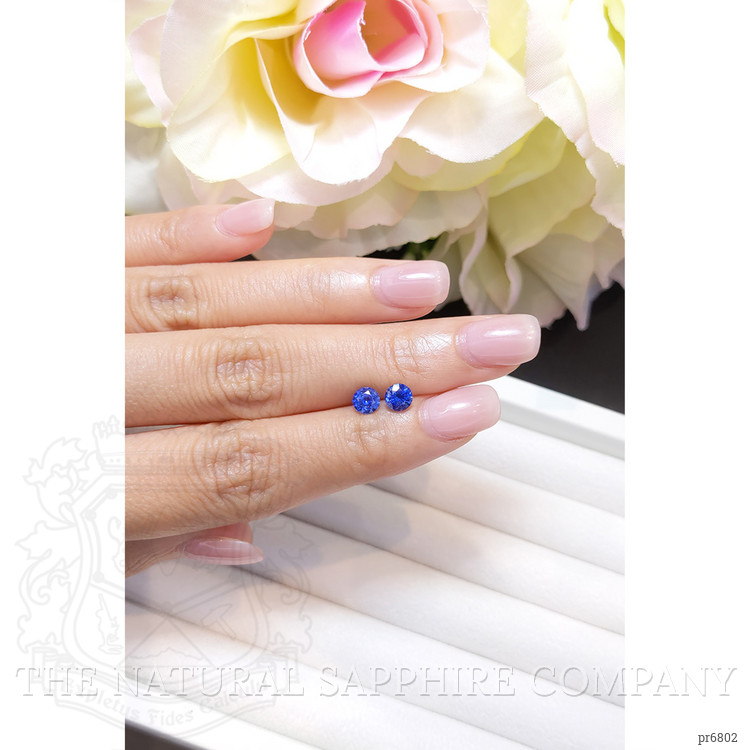 1.41 Ct.Tw. Blue Sapphire Pair from Ceylon (Sri Lanka)