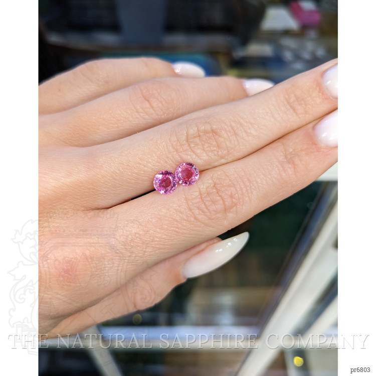 1.67 Ct.Tw. Pink Sapphire Pair from Ceylon (Sri Lanka)