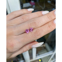 2.08&nbsp;Ct.Tw.Total Carat Weight Pink Sapphire Pair from Ceylon (Sri Lanka) Life Style