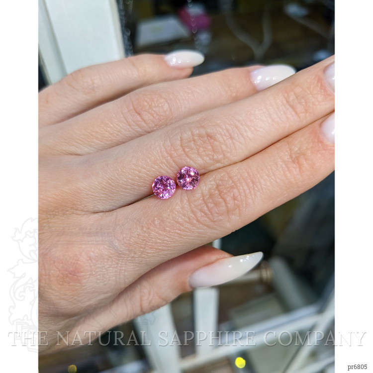 2.08 Ct.Tw. Pink Sapphire Pair from Ceylon (Sri Lanka)