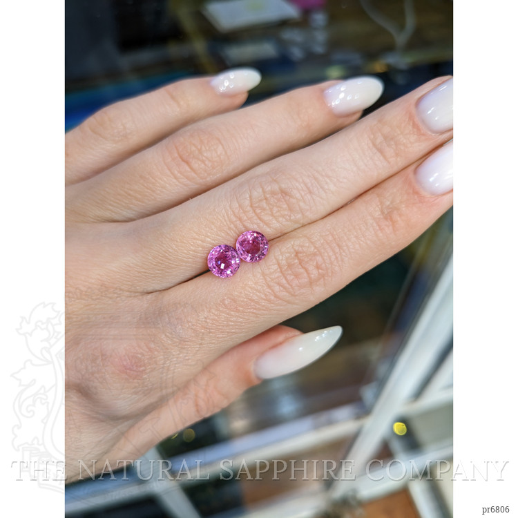 2.58 Ct.Tw. Pink Sapphire Pair from Ceylon (Sri Lanka)
