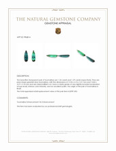 2.63 Ct.Tw.Total Carat Weight Tourmaline Pair from Brazil Appraisal