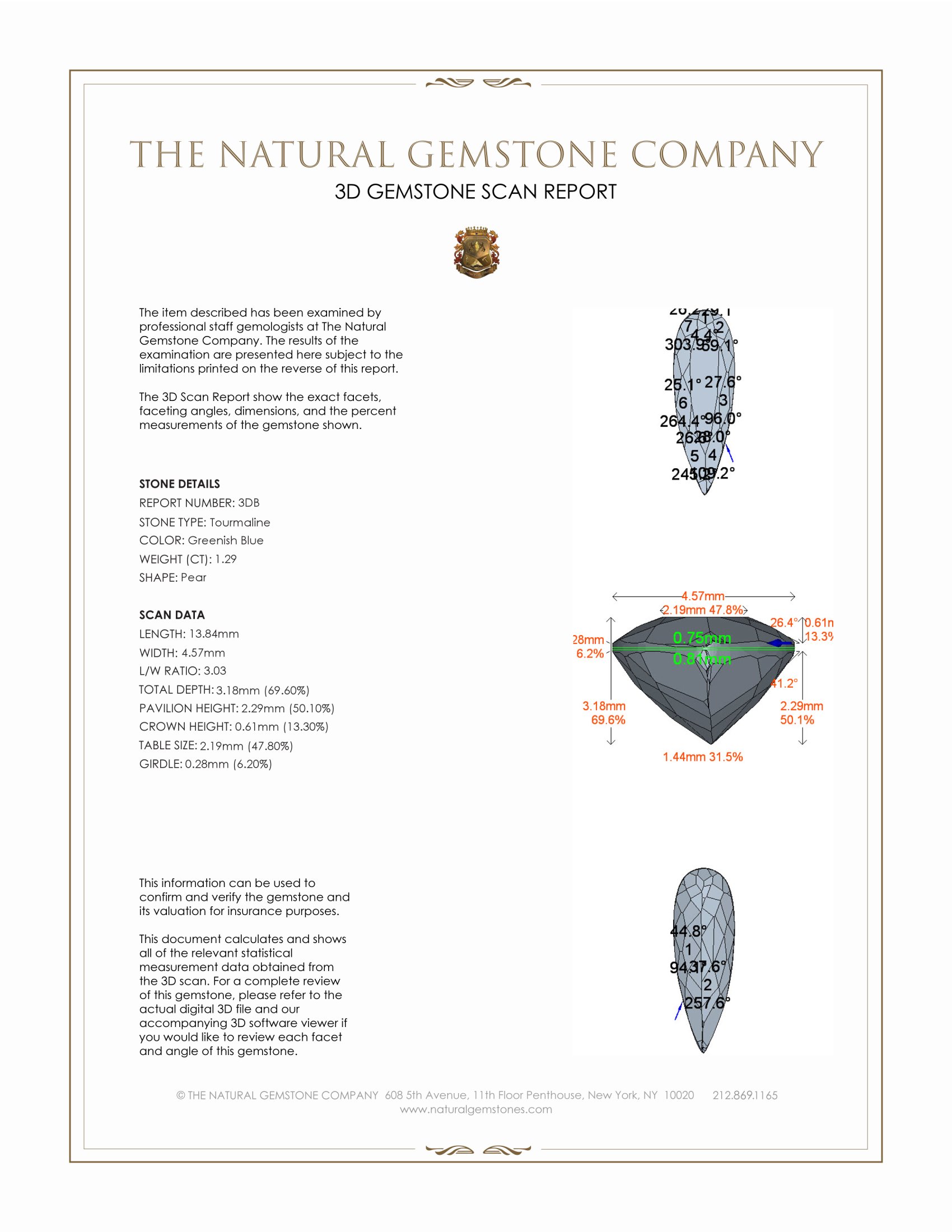 2.63 Ct.Tw. Tourmaline Pair from Brazil