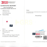 1.39 Ct.Tw.Total Carat Weight Ruby Pair from Mozambique Scan Report