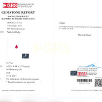 1.39 Ct.Tw.Total Carat Weight Ruby Pair from Mozambique Scan Report