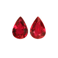 1.39 Ct.Tw.Total Carat Weight Ruby Pair from Mozambique Video