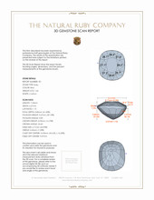 3.17&nbsp;Ct.Tw.Total Carat Weight Ruby Pair from Mozambique 3 D Scan Report