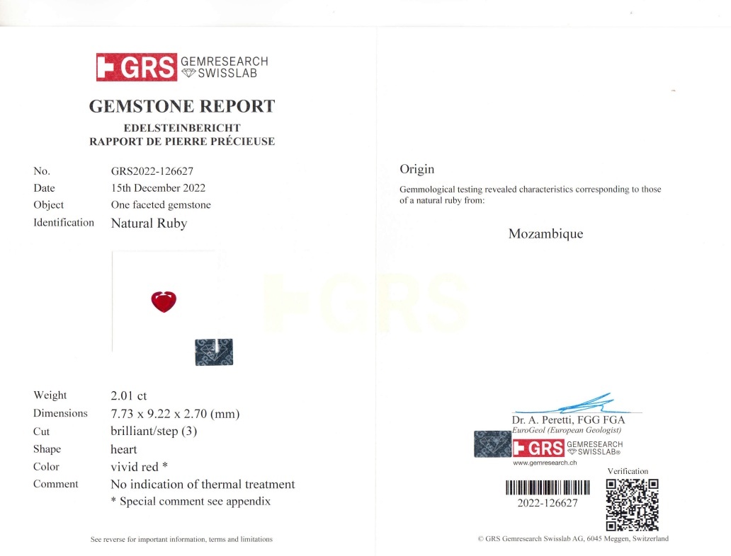 4.25 Ct.Tw. Ruby Pair from Mozambique