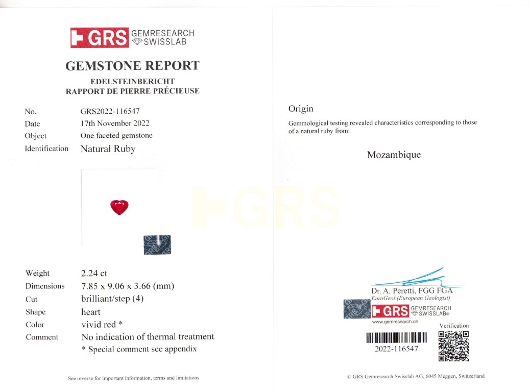 4.25 Ct.Tw. Ruby Pair from Mozambique