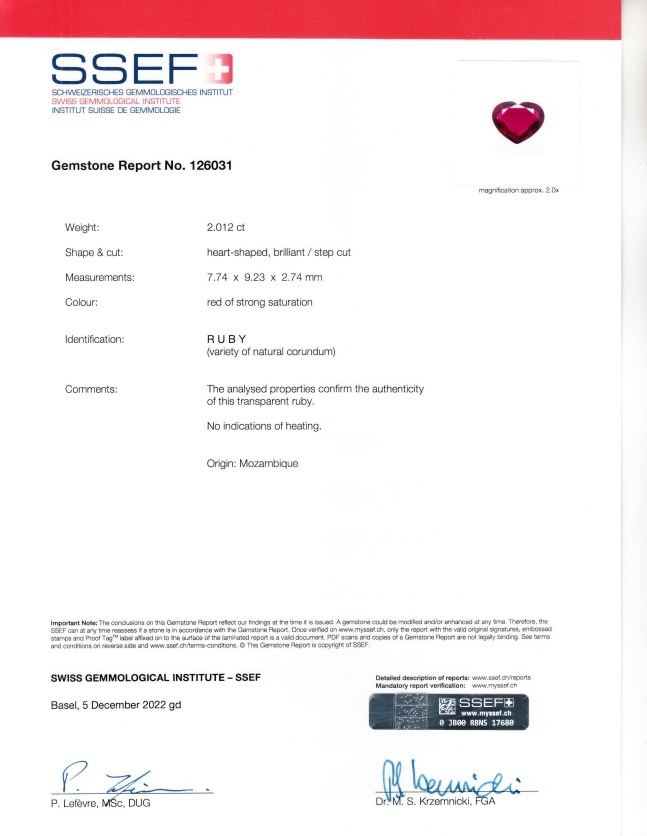 4.25 Ct.Tw. Ruby Pair from Mozambique