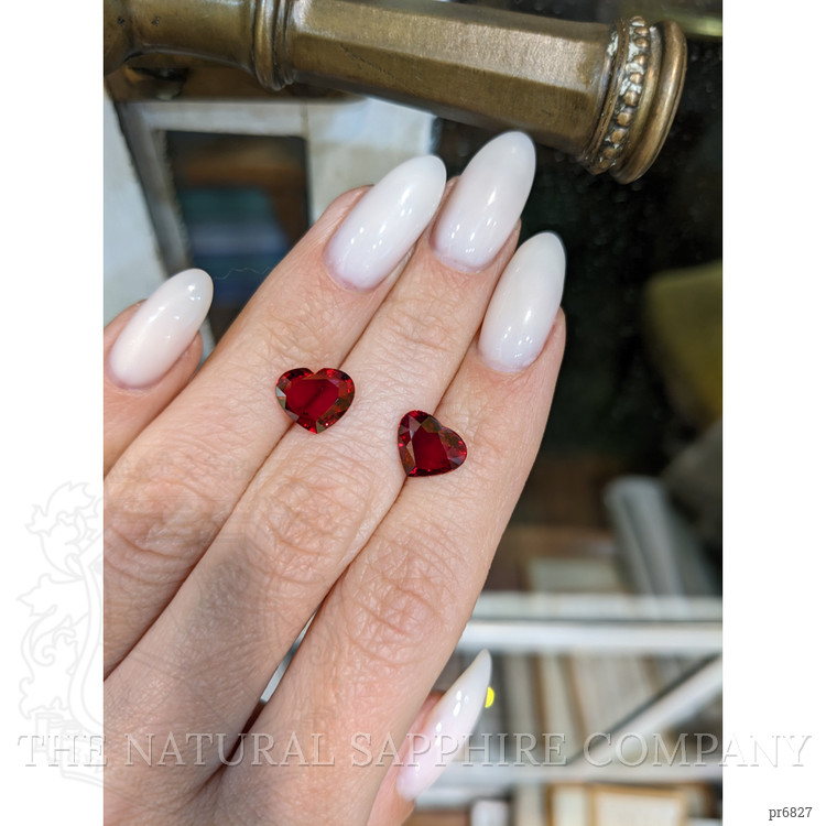 4.25 Ct.Tw. Ruby Pair from Mozambique