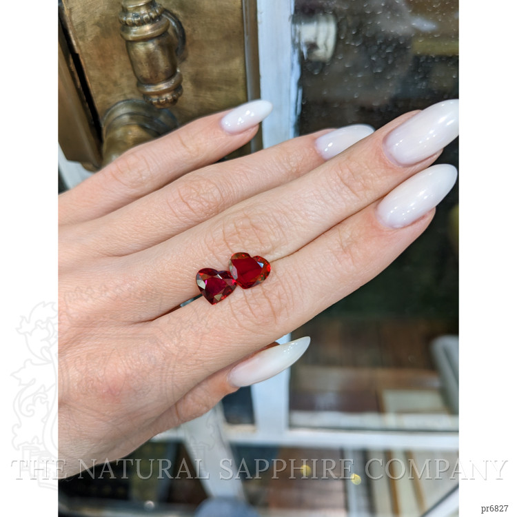 4.25 Ct.Tw. Ruby Pair from Mozambique
