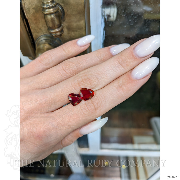 4.25 Ct.Tw. Ruby Pair from Mozambique
