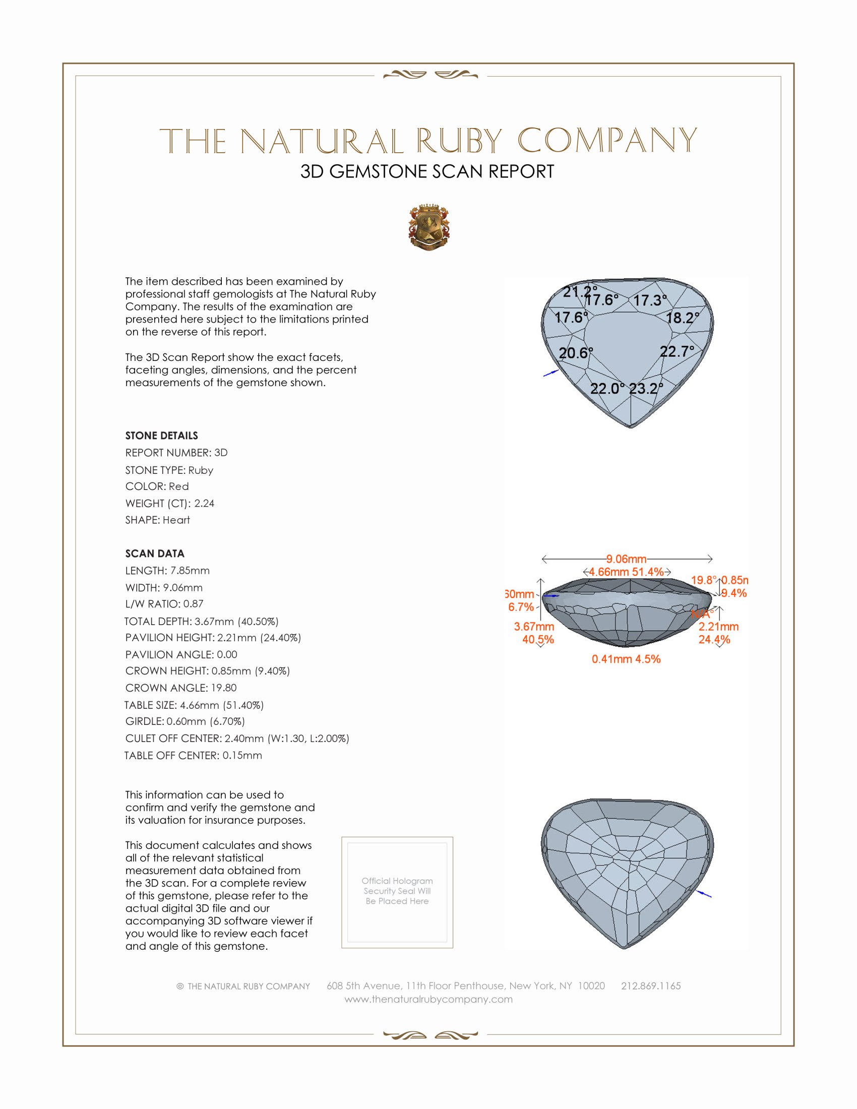 4.25 Ct.Tw. Ruby Pair from Mozambique