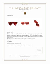 5.63 Ct.Tw.Total Carat Weight Ruby Pair from Mozambique Appraisal