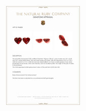 5.62 Ct.Tw.Total Carat Weight Ruby Pair from Mozambique Appraisal