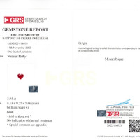 5.63 Ct.Tw.Total Carat Weight Ruby Pair from Mozambique Scan Report