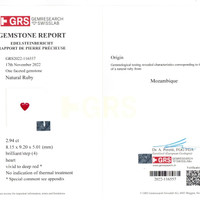 5.63 Ct.Tw.Total Carat Weight Ruby Pair from Mozambique Scan Report
