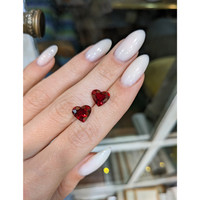 5.63 Ct.Tw.Total Carat Weight Ruby Pair from Mozambique Life Style