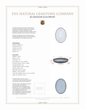 0.82 Ct.Tw.Total Carat Weight Cabochon Opal Pair from Australia 3 D Scan Report
